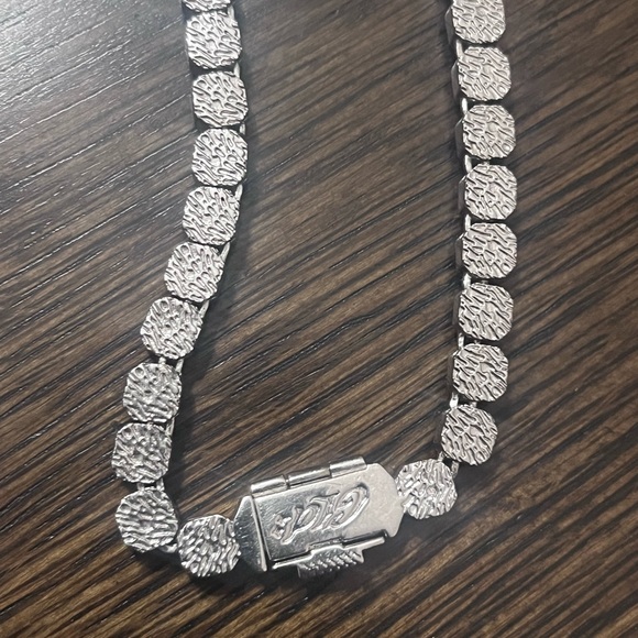Micro clustered white gold iced out chain. - Picture 5 of 5